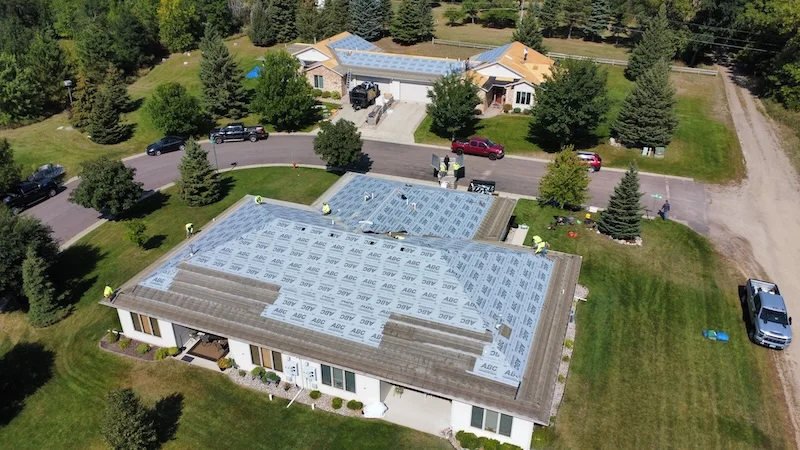 Commercial architectural shingle roof replacement project