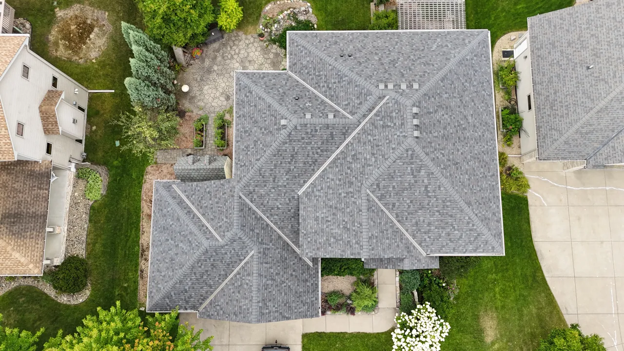 After insurance claim roof replacement in Maple Grove