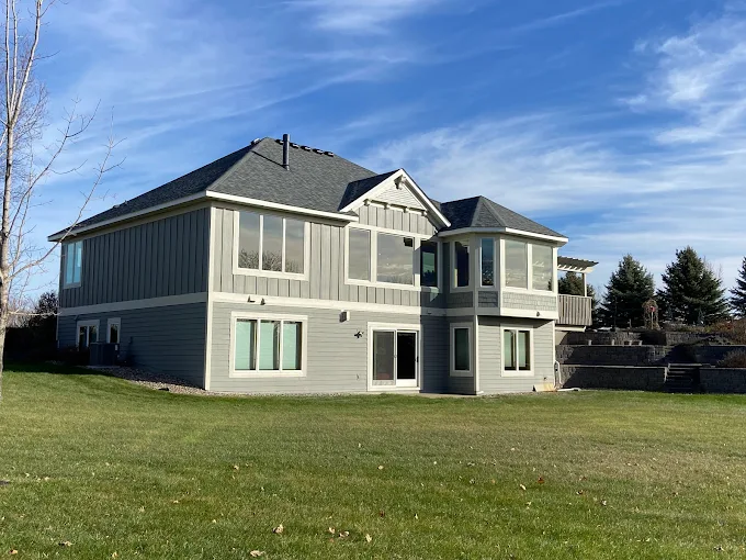 Vinyl siding installation project