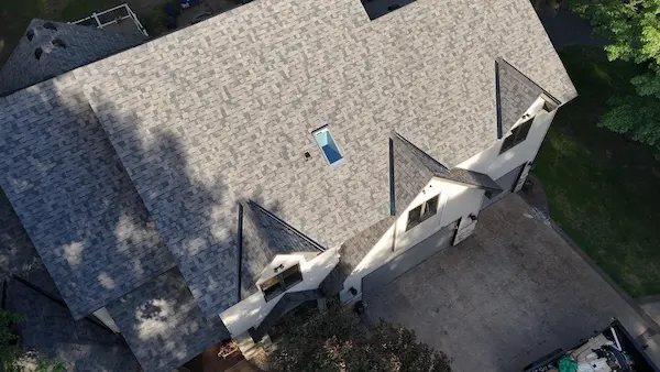 completed Owens Corning roofing project in Little Canada