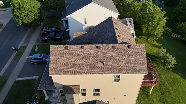 completed Owens Corning roofing project in Maple Grove
