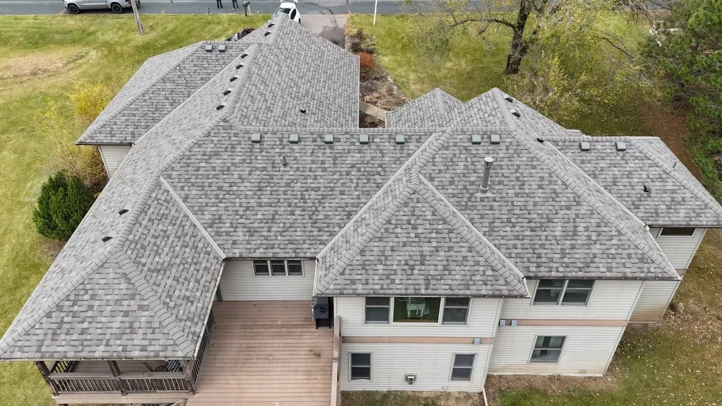 Roof repair project in St. Paul