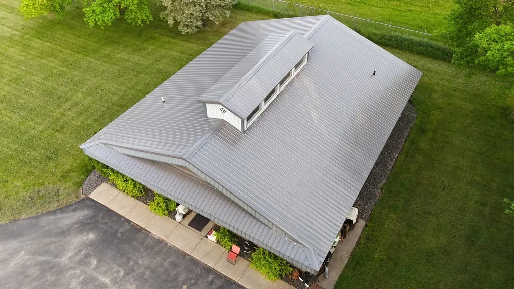 Metal roof installation