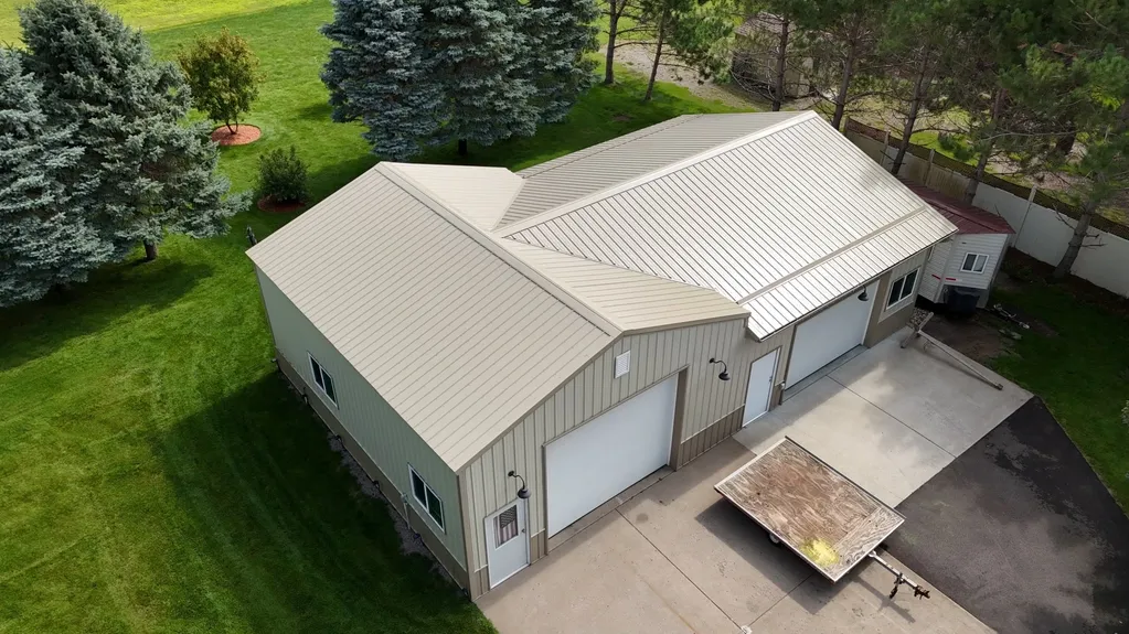 Metal roof installation